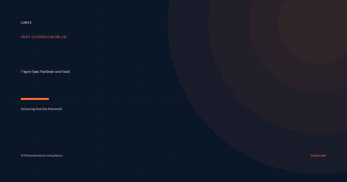 The 7 Agent Tasks That Broke (and How I Fixed Them) in 90 Days